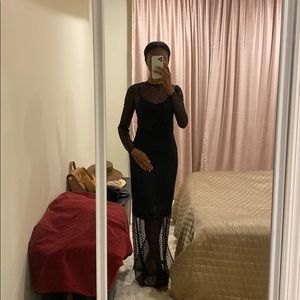 House of CB Black Beaded Dress